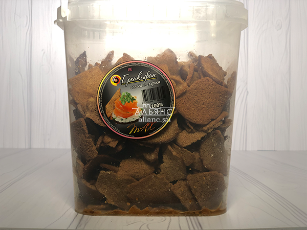 Ржаные гренки с семгой и сыром в Каспийске