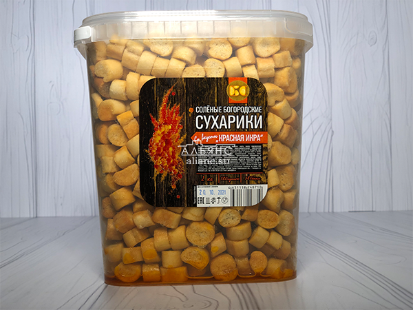 Сухарики с красной икрой в Каспийске