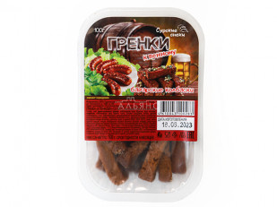 Сурские гренки Томат спайси (100 гр): Сурские гренки Баварские колбаски (100 гр)