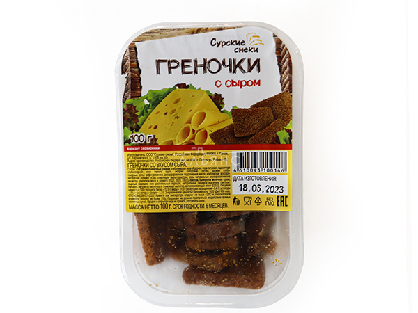Сурские гренки со вкусом Сыра (100 гр) в Каспийске