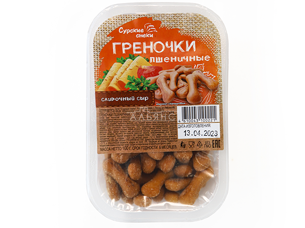Сурские (ПШЕНИЧНЫЕ) Сливочный сыр (100 гр) в Каспийске